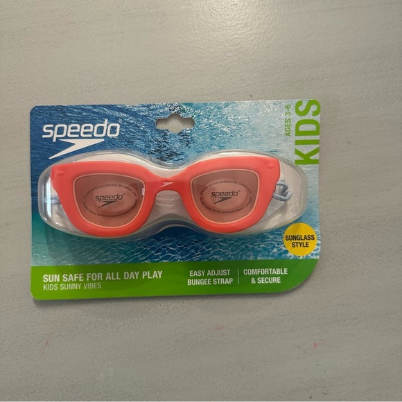 Speedo Sunny Vibes Goggle Features Sunglass Style Anti-Fog Kids Ages 3-6 NWT - Picture 2 of 6